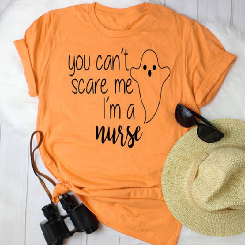 Women you can't scare me i'm a Nurse Mom Tshirt